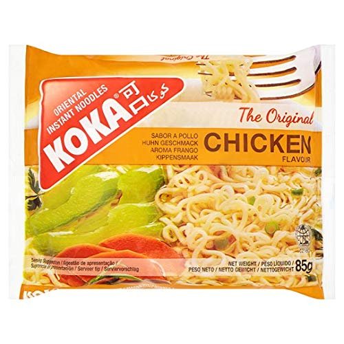 Case of 30 packs Koka Instant Noodles ( Beef Flavour , Stir Fried Flavour , Tom Yam Flavour & Chicken Flavour ) (Chicken Flavour)