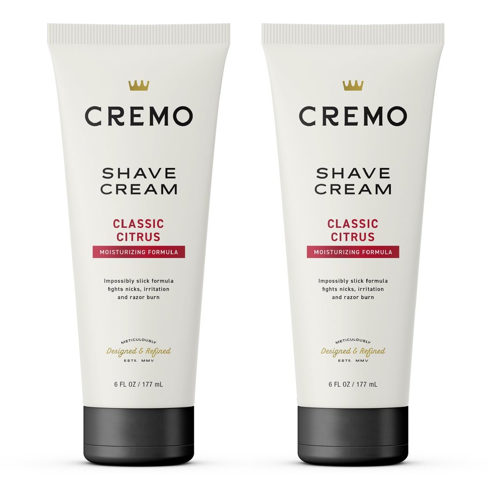 Cremo Original Shave Cream, Astonishingly Superior Smooth Shaving Cream Fights Nicks, Cuts And Razor Burn, 6 FL oz., 2-Pack