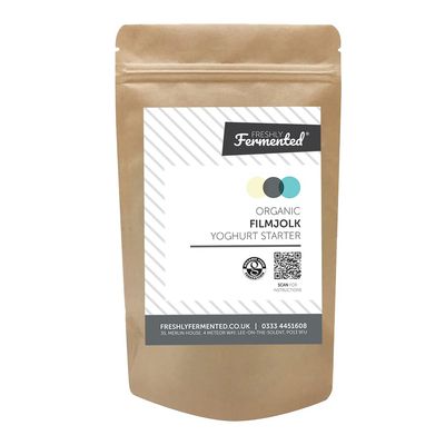 Freshly Fermented  Organic Certified Freeze Dried Yoghurt Starter Culture, Filmjolk
