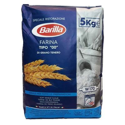 3 x Farina Barilla Tipo 00 Grano tenero soft wheat flour, 5 kg