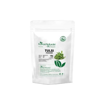 Organic Tulsi Powder/Holy Basil Powder (Ocimum Sanctum) 100% Pure & natural-200 gm(100 gm x Pack of 2)