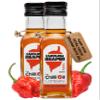 Carolina Reaper Chilli, 125ml - Extra Hot Sauce with Spanish Extra Virgin Olive Oil - No Additive Spicy Seasoning for Cooking by The Chilli Oil Company, 2-Pack view 1