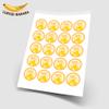 20 x Personalised Adorable Cartoon Yellow Duck 5cm High Resolution Cupcake Toppers view 2