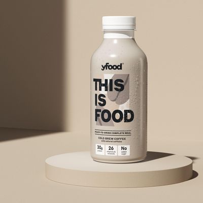 yfood Cold Brew Coffee, tasty meal replacement, THIS IS FOOD drink, 34g of protein, 26 vitamins and mineral (12 x 500ml)
