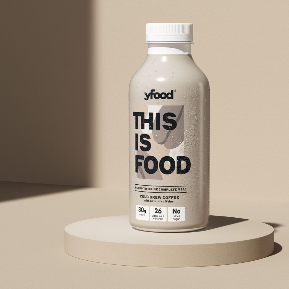 yfood Cold Brew Coffee, tasty meal replacement, THIS IS FOOD drink, 34g of protein, 26 vitamins and mineral (12 x 500ml)