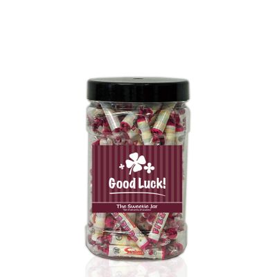 FIZZERS 700g Small Sweet Jar A Personalised Gift Jar Filled with Your Favourite Retro Sweets! Good Luck