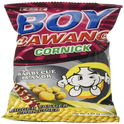 Boy Bawang BBQ Flavour Corn Snack, 100 g