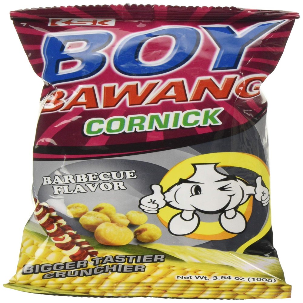 Boy Bawang BBQ Flavour Corn Snack, 100 g