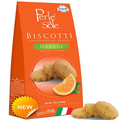 Natural Orange Flavored Biscuits - Perle di Sole