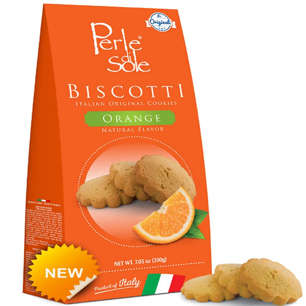 Natural Orange Flavored Biscuits - Perle di Sole