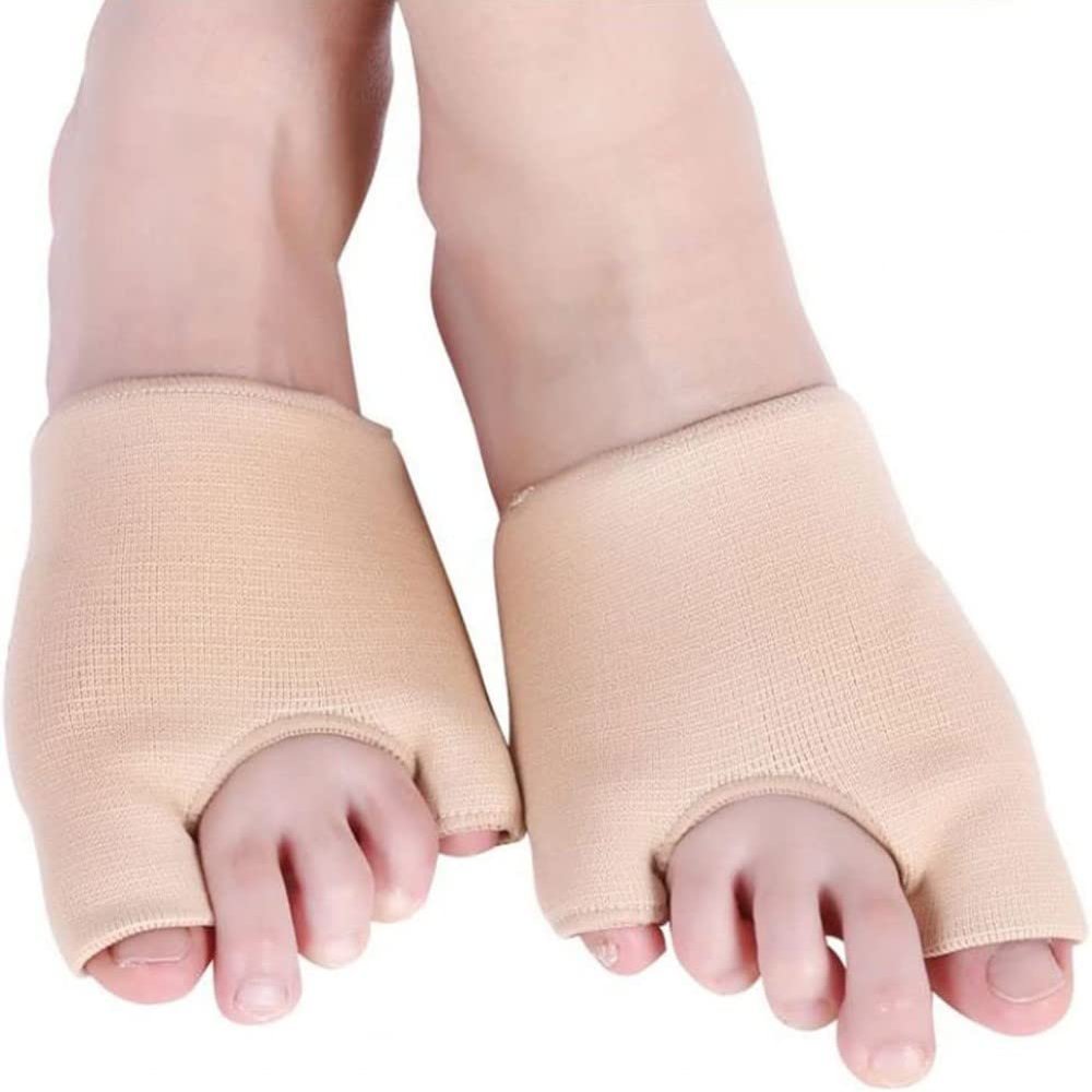 PEDIMEND Fabric Gel Big & Little Toe Straighteners | Bunion Aid Sleeves | Hallux Valgus Pain Relief | Ease Discomfort/Pressure & Inflammation Caused by Bunions | Unisex | Foot Care (5PAIR - 10PCS)