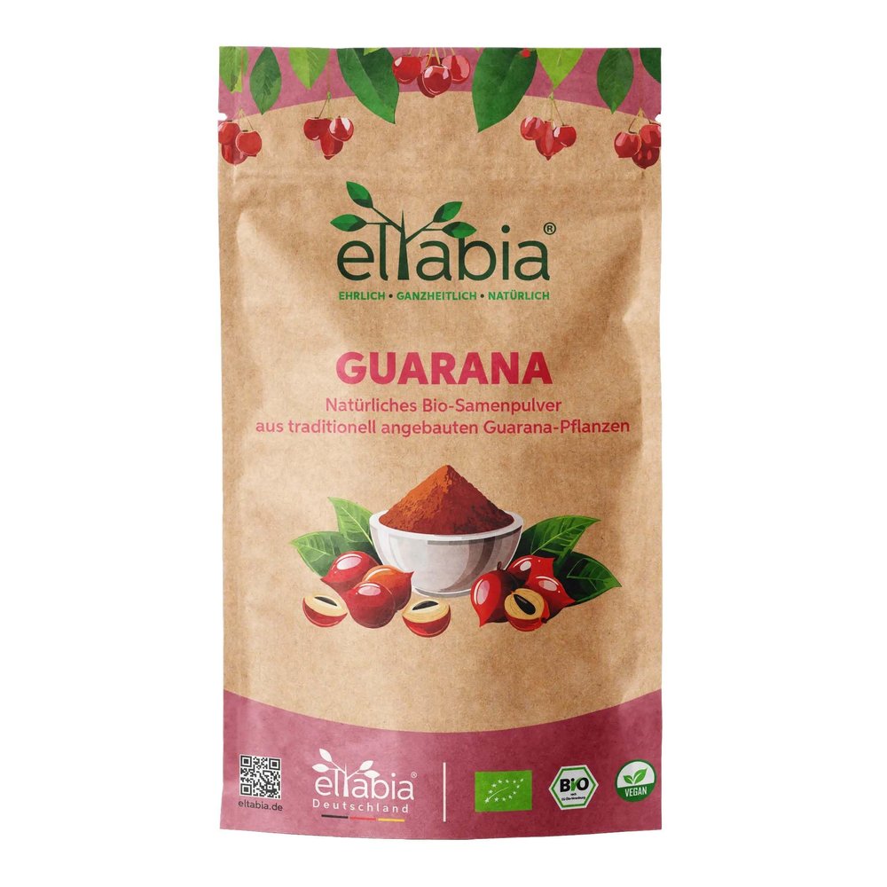eltabia Organic Guarana Powder 1kg 1000g from Controlled Organic Cultivation, 100% Pure, Natural Caffeine