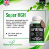 180 Super HGH Vegan Capsules - (3 Months Supply) 9-in-1 HGH Complex with Vitamin B6 and Tribulus Terrestris Extract - Made in The UK view 2