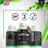 180 Super HGH Vegan Capsules - (3 Months Supply) 9-in-1 HGH Complex with Vitamin B6 and Tribulus Terrestris Extract - Made in The UK view 3