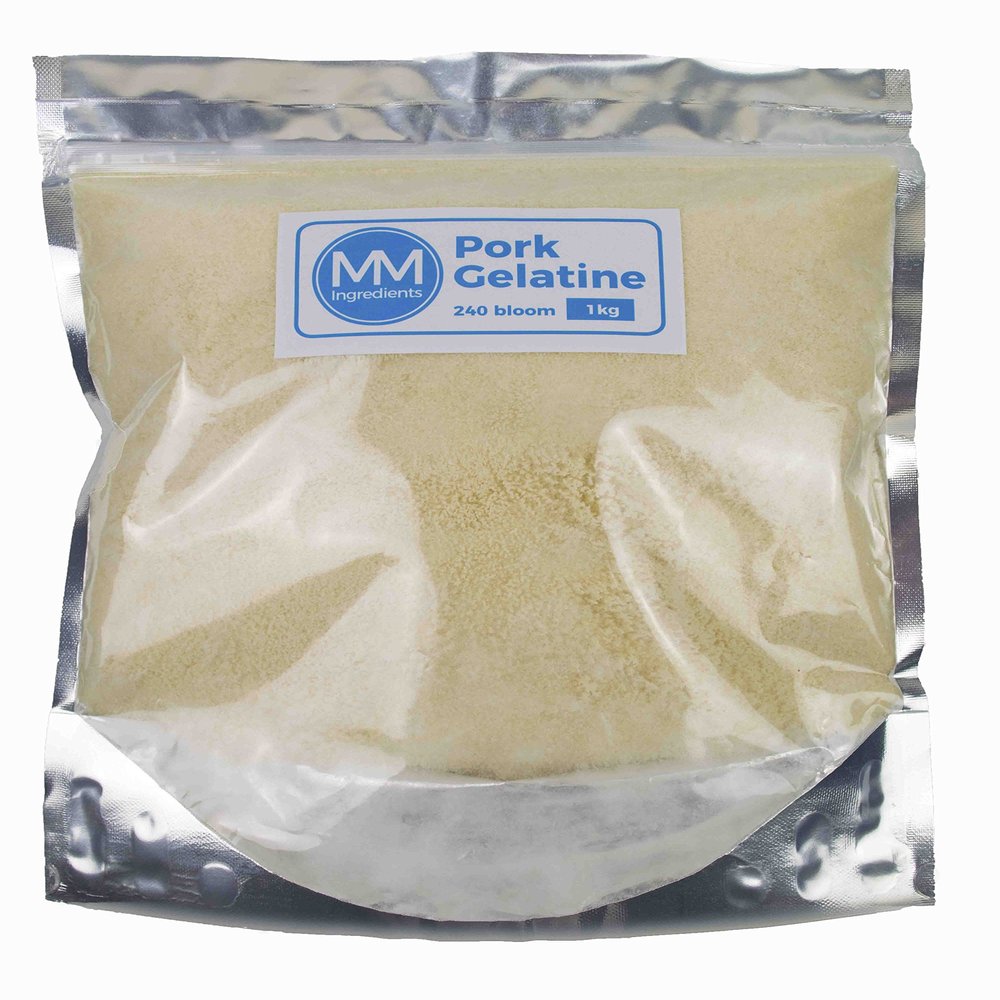 Pork Gelatine Powder 1Kg 240 Bloom Professional grade