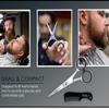 Tecto 4.5" Beard & Moustache Scissors with Comb & Pouch, Stainless Steel Eyebrow & Facial Hair Grooming Kit for Men view 4
