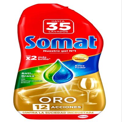 Somat Gold Grease Dishwasher Gel 35 Washes 630 ml