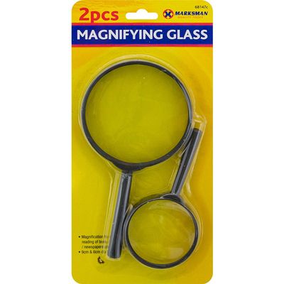 2PC Magnifying Glass Minimal Distortion Magnifier Optical Eye Reading Tool Glass