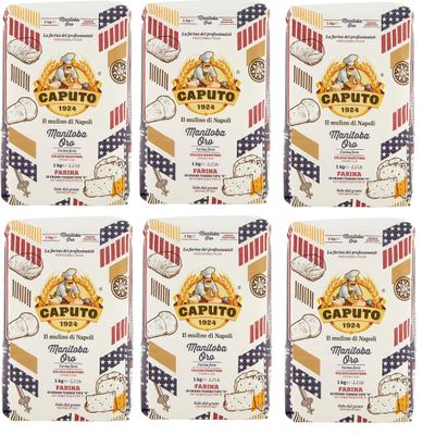 6X Molino Caputo Flour Manitoba Gold Pizza Napoli Baking Pizza 1kg