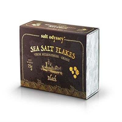 Salt Odyssey Sea Salt Flakes Black 75 g, Pack of 3
