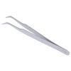 Aeromdale Nail Art Tweezers Curved Straight Pointed Ongles, Silver, 2 Pcs view 4