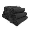 Arkwright Bleach Safe Sr. Salon Towels - (Pack of 12) 100% Ring Spun Cotton Super Soft, Lightweight, Quick Dry, Absorbent Hand Towel for Hotel, Spa, Cosmetology, 16 x 28 in, Black view 1