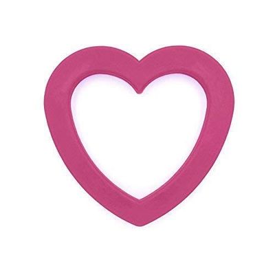 Ark's Heart Shape Sensory Biting Chew - Magenta Soft (Standard)