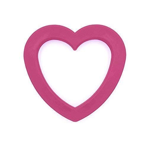 Ark's Heart Shape Sensory Biting Chew - Magenta Soft (Standard)