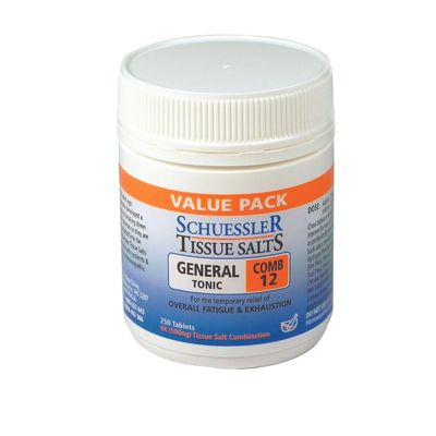 Schuessler Tissue Salts Comb 12 - General Tonic 250 Tablets