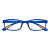 Amazotti Milano Blue Trendy Reading Glasses +2.50 | Stylish Glasses for Men & Women | Lightweight, Durable, Flexible Eye Glasses for Reading, Computer, and Screen Use view 1