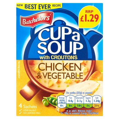 Batchelor Cup A Soup Chicken & Vegetable Pkt x 6