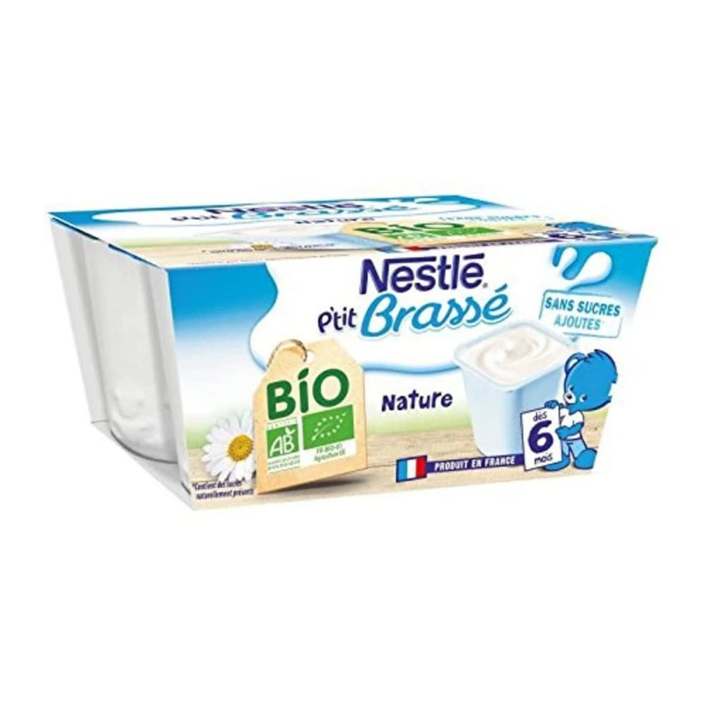 NESTL P'tit Brewed Organic Nature - 4x90 g - From 4/6 Months