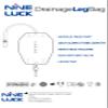 10Pcs Urine Leg Bag 500ml Capacity with Long Tube (25cm) - Lever Tap Valve - Fabric Back  Sterile Drainage Leg Bag - Catheter Leg Bag - Suitable to use with Catheter Leg Bag Straps view 2