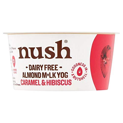 Nush Almond Milk Yoghurt Caramel & Hibiscus 120g