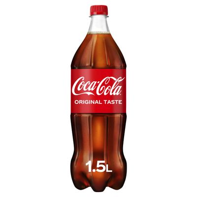 Coca-Cola PET Bottles, The Original Soft Drink, 1.5 l, Pack of 6