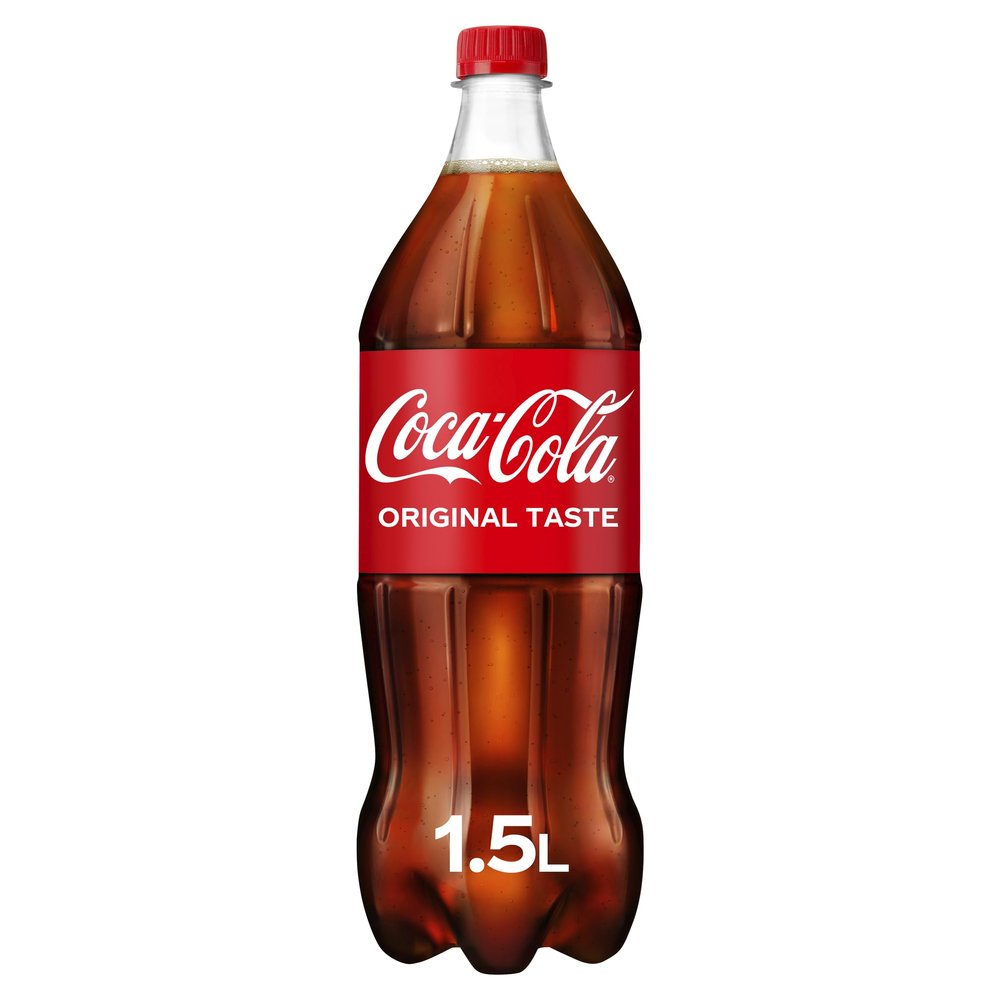 Coca-Cola PET Bottles, The Original Soft Drink, 1.5 l, Pack of 6