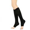 2 Pairs (4 Pieces) per package. PEDIMEND Open Toe Graduate Compression Socks | Maternity Pregnancy Compression Socks | Blood Circulation & Recovery (BLACK) view 1