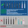 5pc Toothbrush Heads,Compatible with FW-D7/D8/D1/D3, FW507/508/551/917/959 White view 2