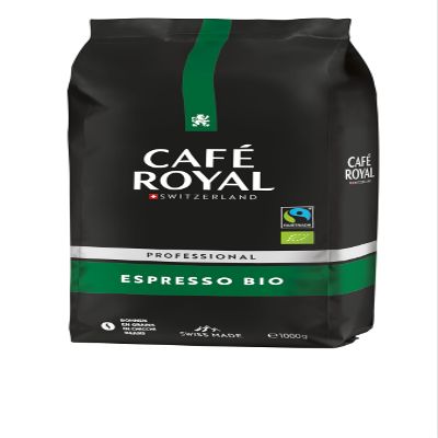 Caf Royal Professional Line beans, Bio Espresso, 1kg coffee beans, Bio and Fairtrade certified, 100 percent Arabica coffee