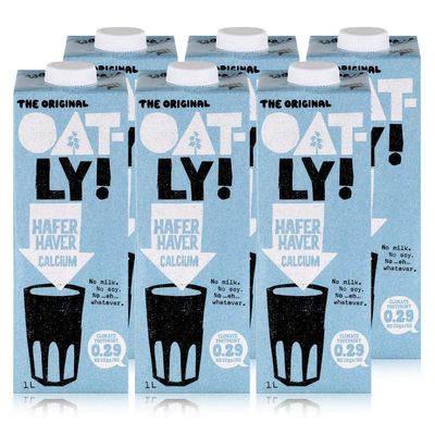 Oatly - Oat Drink Calcium - Pack of 6 (6 x 1 Litre)