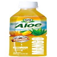 Pure Plus Drink with Aloe Pulp in Pieces Mango Flavour Without Preservatives Dyes 0% Fat Premium 500 Ml X 20 Pcs