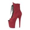 Pleaser FLAMINGO-1021FS Burgundy Faux Suede/Burgundy Faux Suede UK 3 (EU 36) view 3