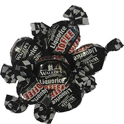 Walkers Liquorice Toffee Wrapped Retro Sweet Shop Traditional Old Fashioned (400g)