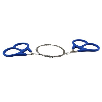 Bestgift Wire Saw with Finger Handle for Cutting Blue One Size