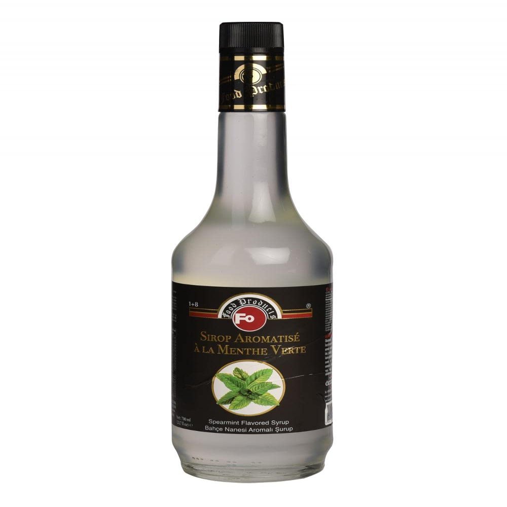 Fo Premium Syrup, Vegan-Friendly, Allergen-Free Natural Flavours and Colourings (1 Qty, Spearmint)