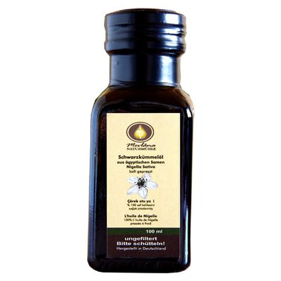 100% Natural Pure Egyptian Black Cumin Oil Mevlana 100 ml Unfiltered