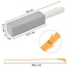 FOCCTS 2 Pcs Foot Care/Toilet Pumice Cleaning Stone with Handle Dead Hard Skin Callus Remover and Clean Hard Water Ring Rust Stain of Toilet/Bathtub with Extra Drain Snake Pipe Cleaner view 2