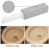 FOCCTS 2 Pcs Foot Care/Toilet Pumice Cleaning Stone with Handle Dead Hard Skin Callus Remover and Clean Hard Water Ring Rust Stain of Toilet/Bathtub with Extra Drain Snake Pipe Cleaner view 3