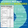 Fatt Keto Nut Bars - Coconut & Macadamia, 5-Pack - 3g Carbs - 100% Natural Low-Carb Clean Keto Snack Bar with Super Fats - High Fibre, Low Sugar, Sweetener Free & Vegan - Aka Fattbar view 2