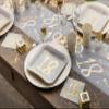 Napkins with golden lettering 18, birthday napkins 18 gold (50) view 3